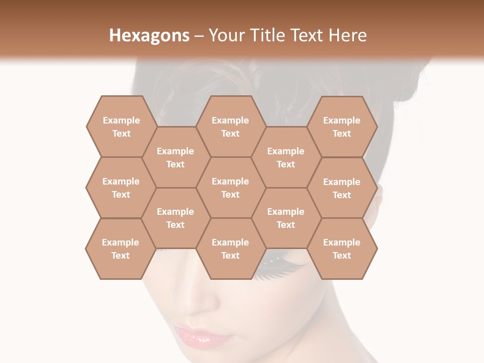 Female Isolated Eyelash PowerPoint Template
