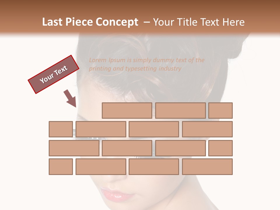 Female Isolated Eyelash PowerPoint Template