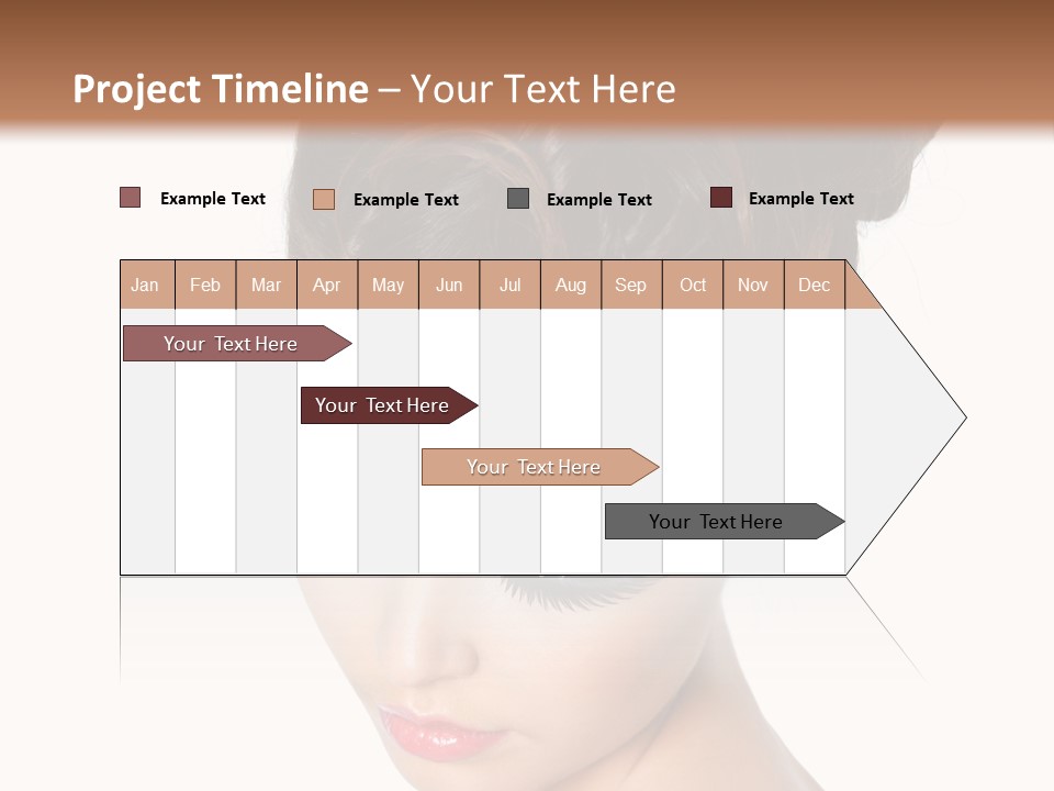 Female Isolated Eyelash PowerPoint Template