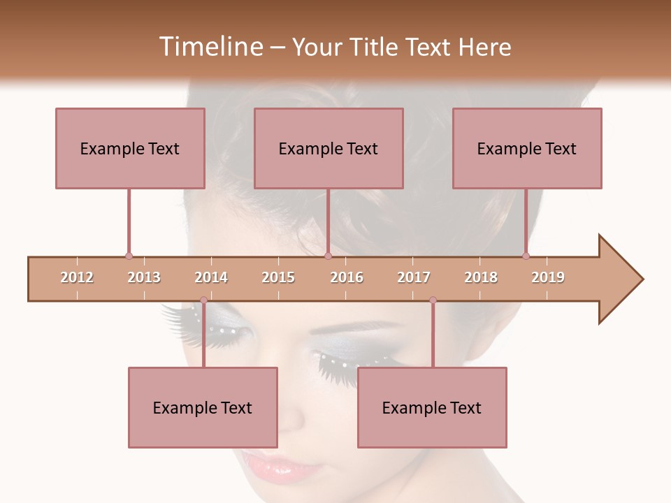 Female Isolated Eyelash PowerPoint Template
