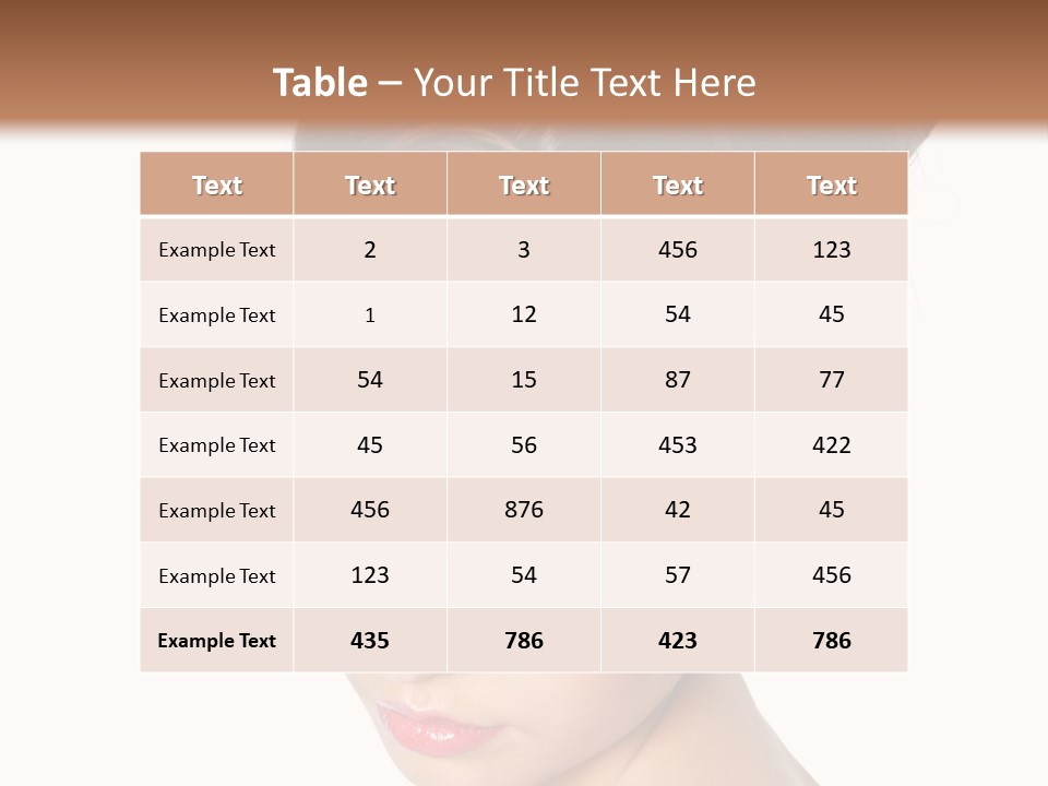 Female Isolated Eyelash PowerPoint Template