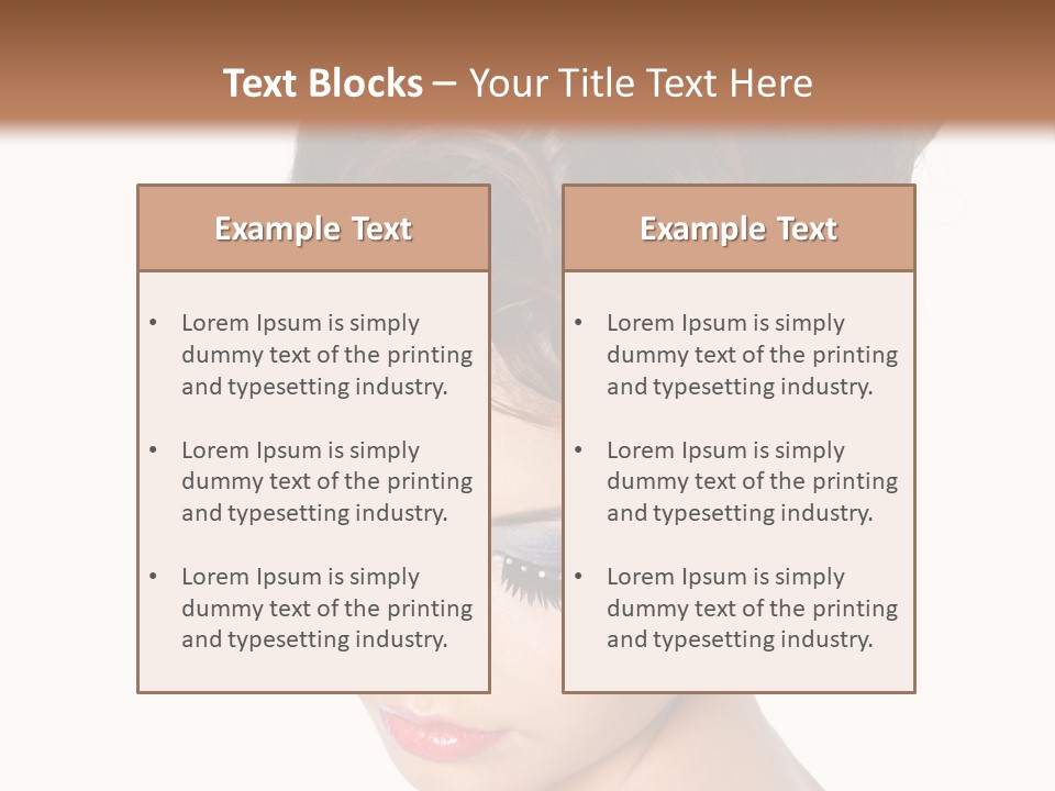 Female Isolated Eyelash PowerPoint Template