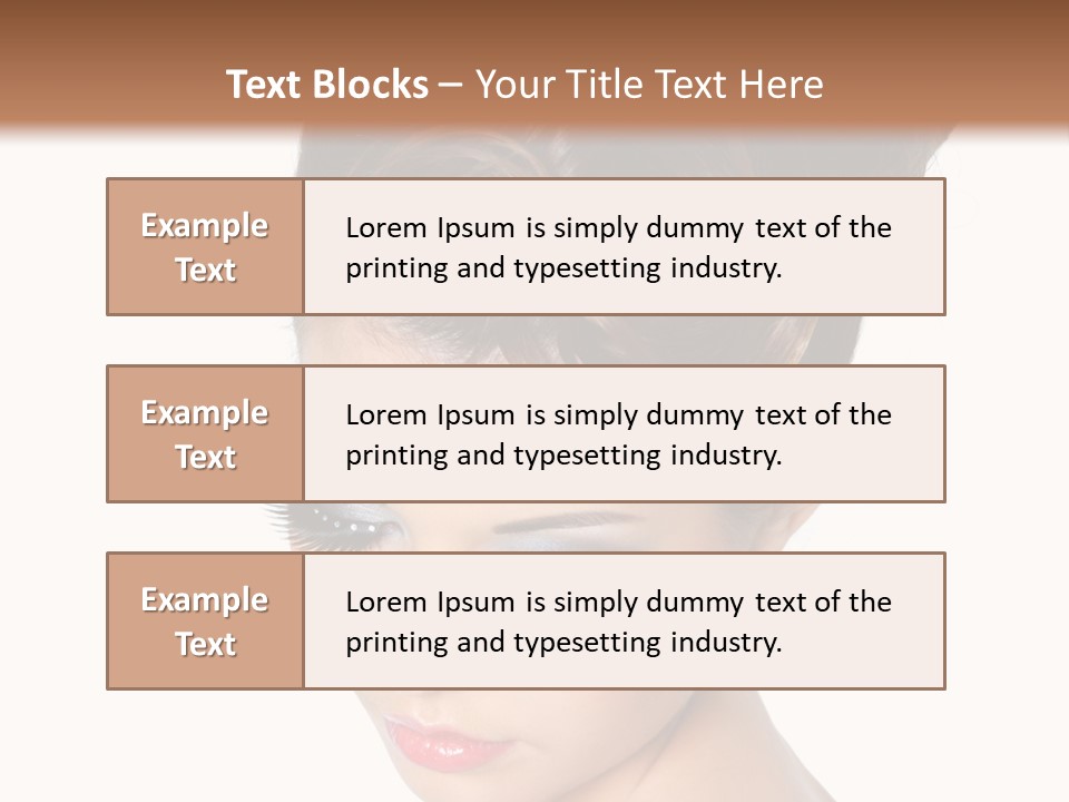 Female Isolated Eyelash PowerPoint Template