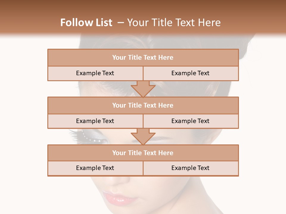 Female Isolated Eyelash PowerPoint Template