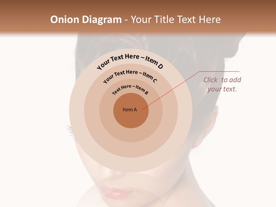Female Isolated Eyelash PowerPoint Template