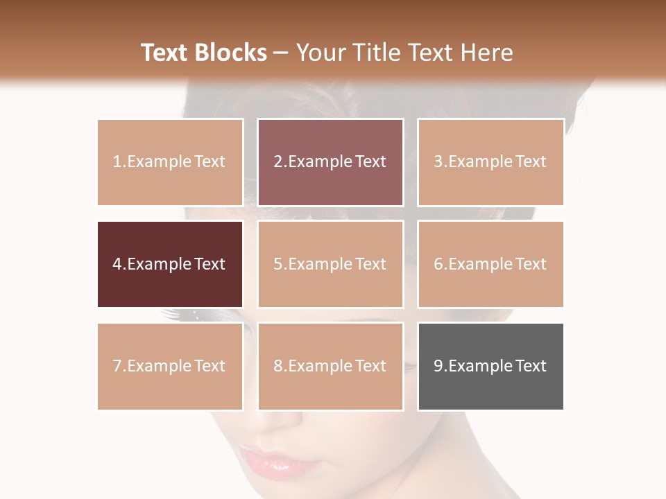 Female Isolated Eyelash PowerPoint Template