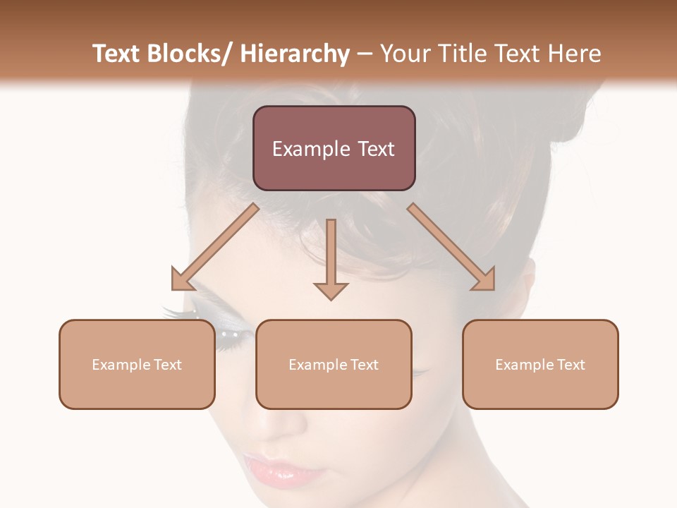 Female Isolated Eyelash PowerPoint Template