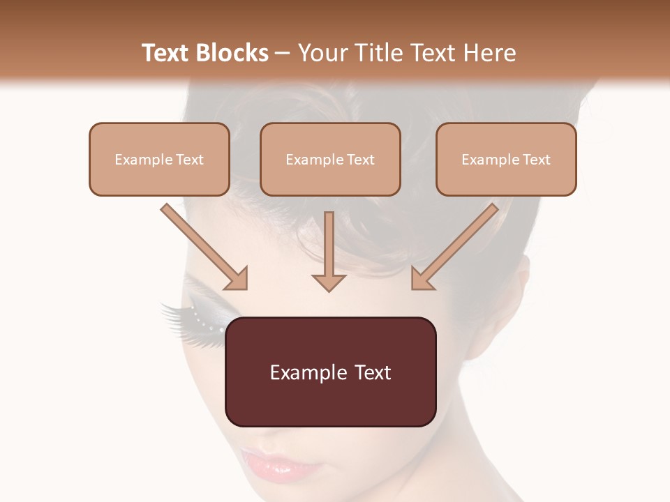 Female Isolated Eyelash PowerPoint Template