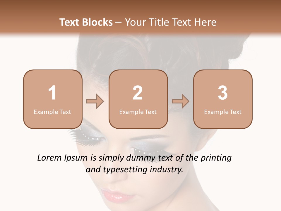 Female Isolated Eyelash PowerPoint Template