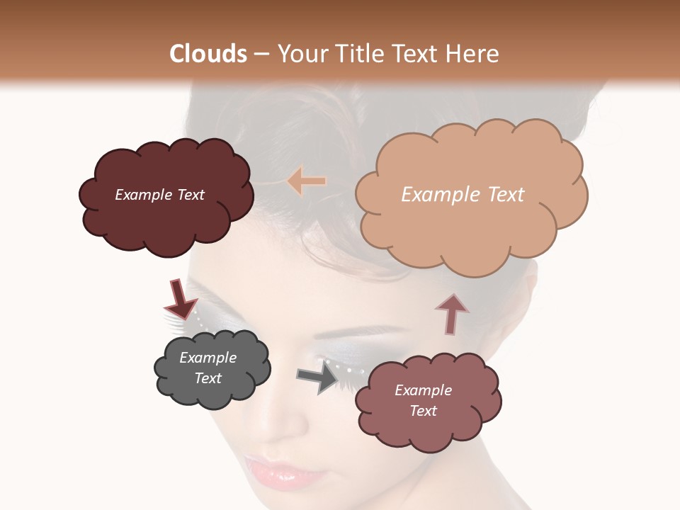 Female Isolated Eyelash PowerPoint Template