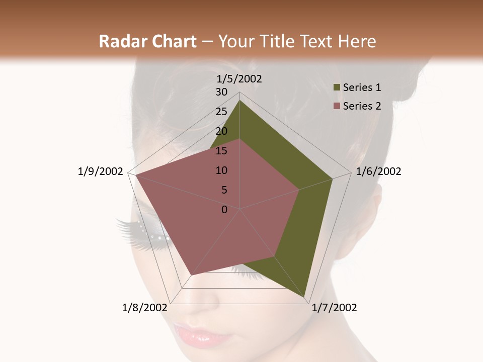 Female Isolated Eyelash PowerPoint Template