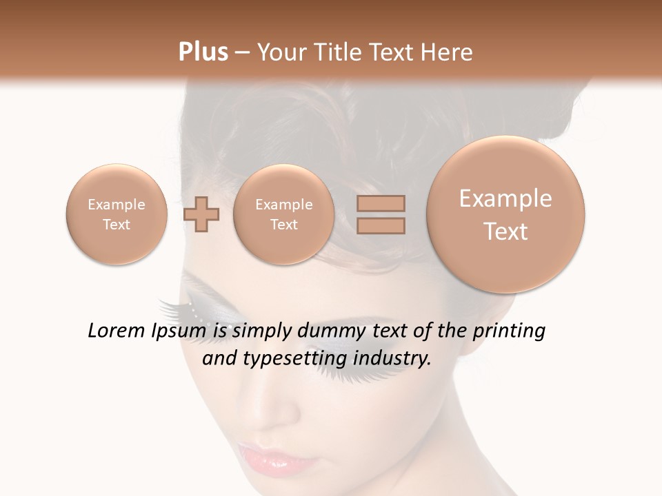 Female Isolated Eyelash PowerPoint Template