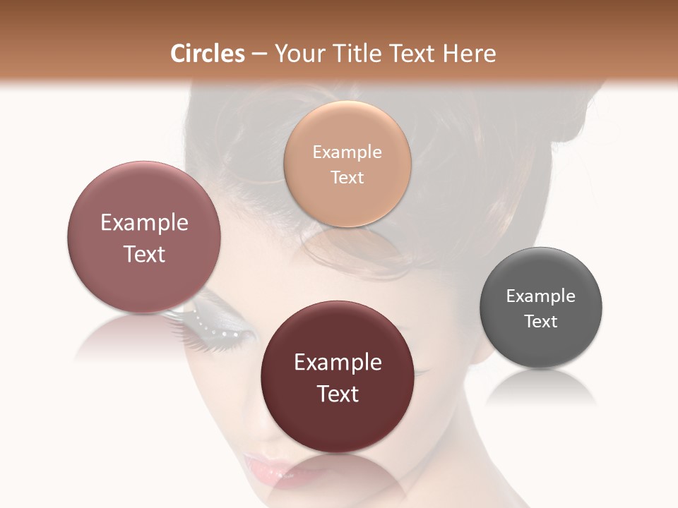 Female Isolated Eyelash PowerPoint Template