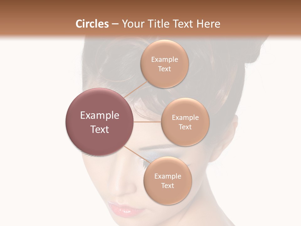 Female Isolated Eyelash PowerPoint Template