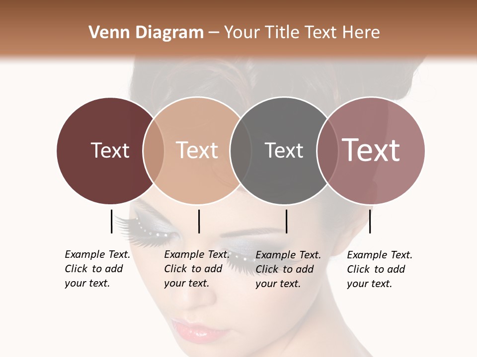 Female Isolated Eyelash PowerPoint Template