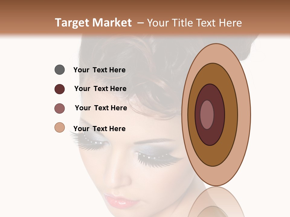 Female Isolated Eyelash PowerPoint Template