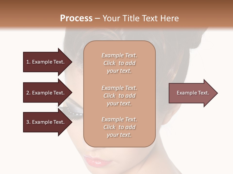 Female Isolated Eyelash PowerPoint Template