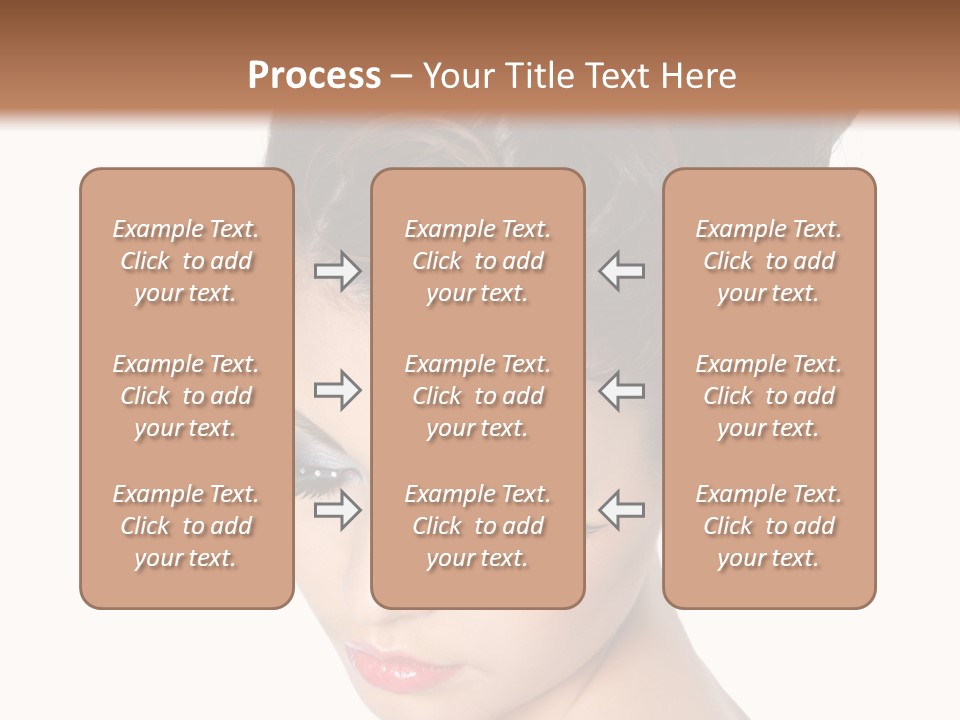 Female Isolated Eyelash PowerPoint Template