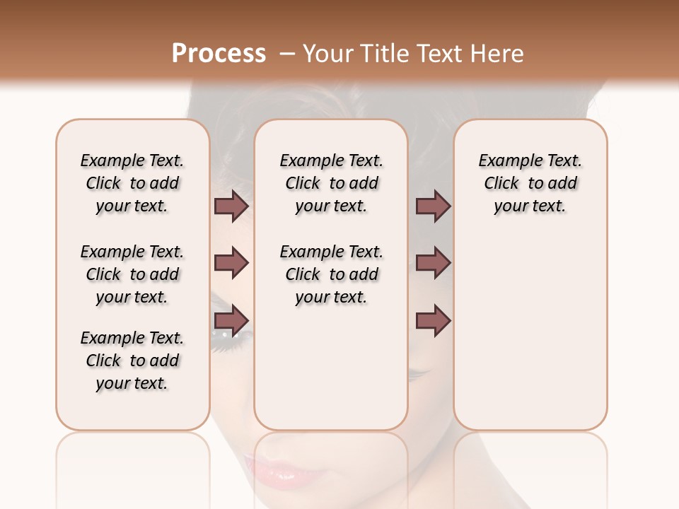 Female Isolated Eyelash PowerPoint Template