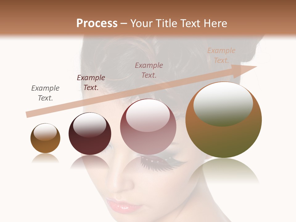 Female Isolated Eyelash PowerPoint Template