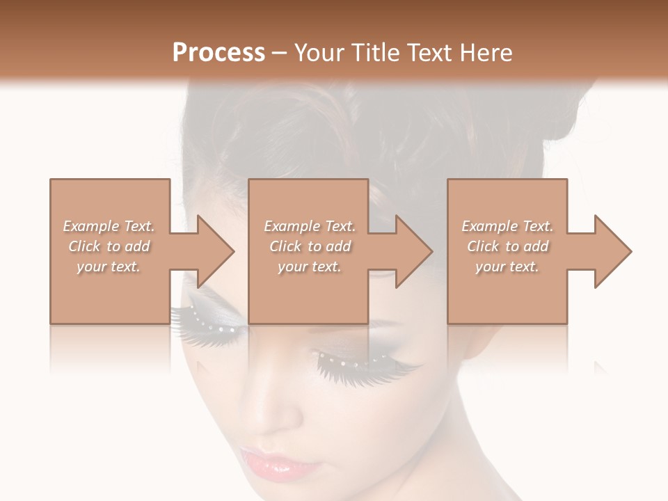 Female Isolated Eyelash PowerPoint Template