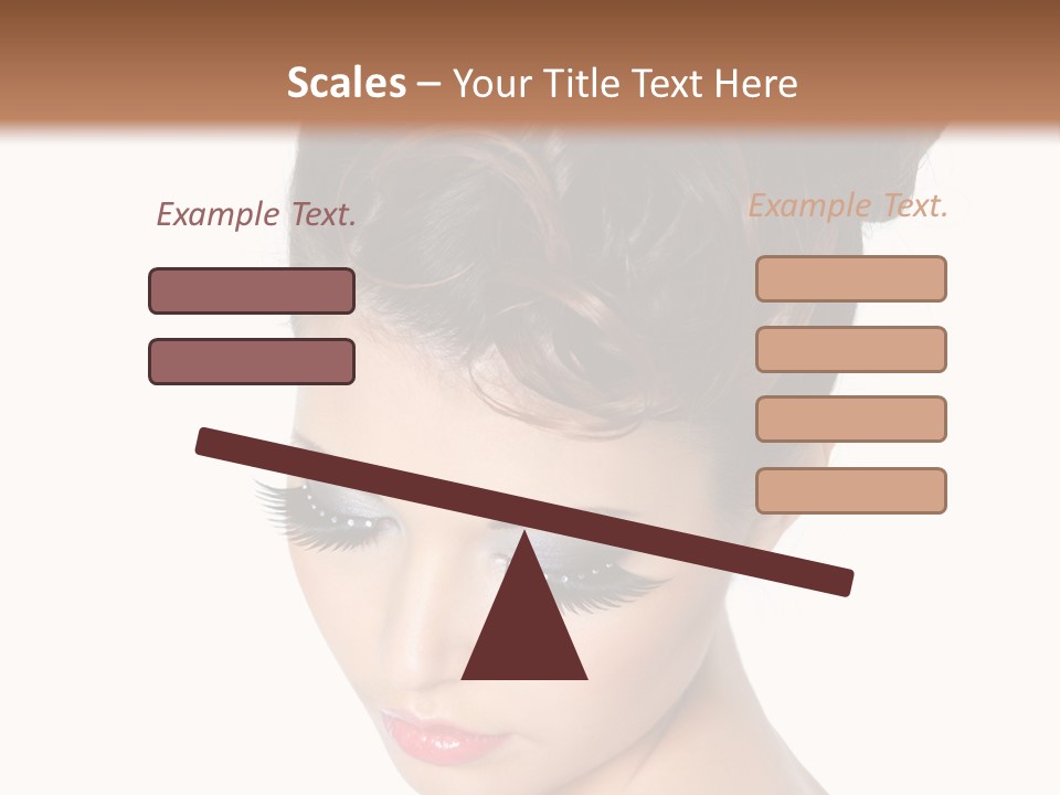 Female Isolated Eyelash PowerPoint Template