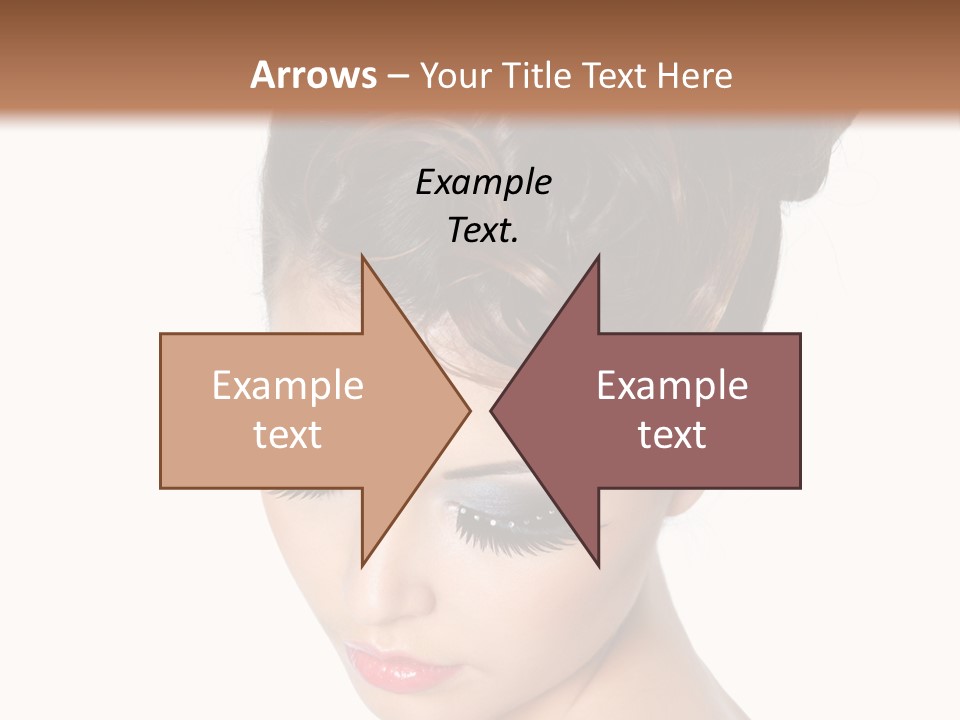 Female Isolated Eyelash PowerPoint Template