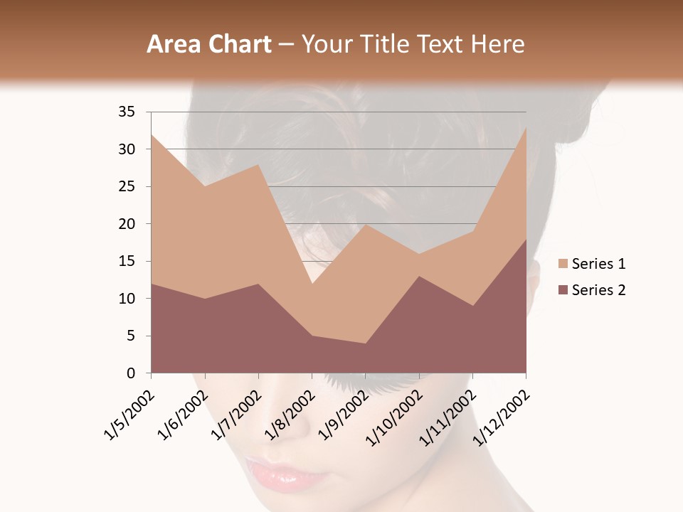 Female Isolated Eyelash PowerPoint Template