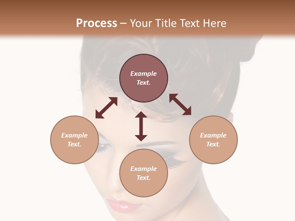 Female Isolated Eyelash PowerPoint Template