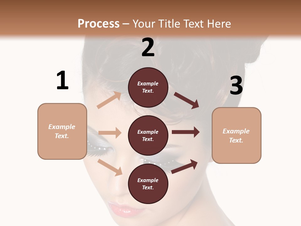 Female Isolated Eyelash PowerPoint Template