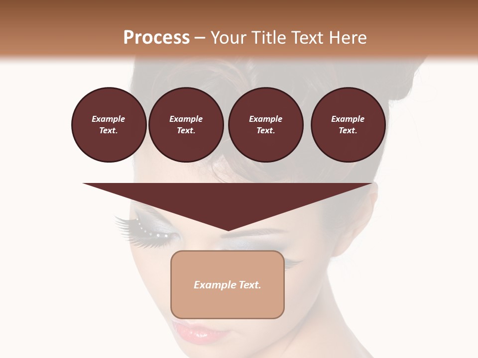 Female Isolated Eyelash PowerPoint Template