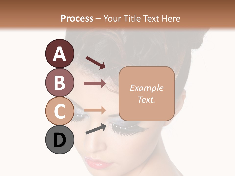 Female Isolated Eyelash PowerPoint Template