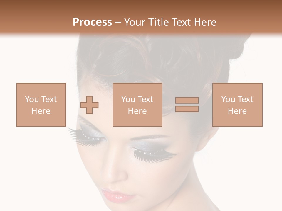 Female Isolated Eyelash PowerPoint Template