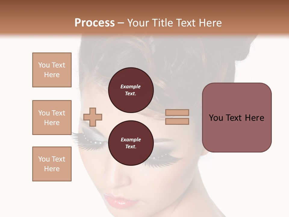 Female Isolated Eyelash PowerPoint Template