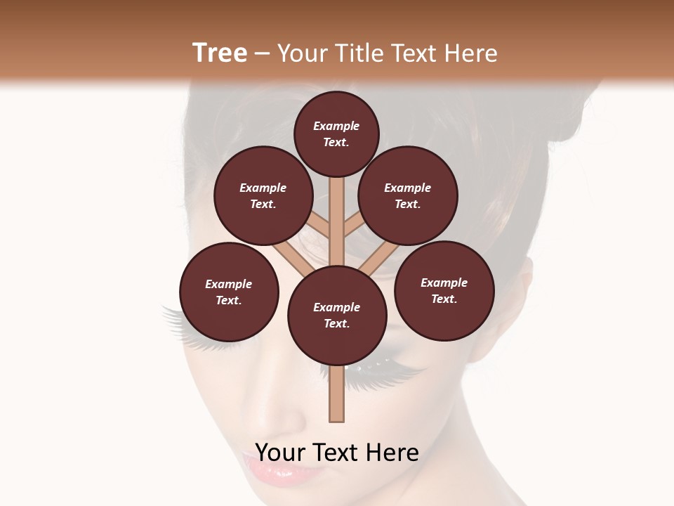 Female Isolated Eyelash PowerPoint Template