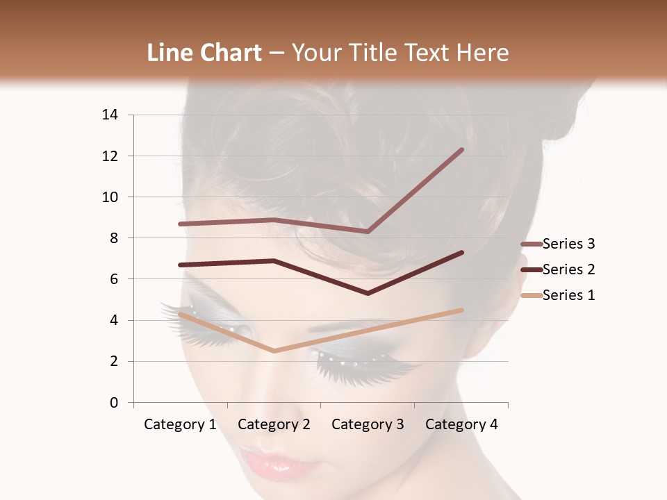 Female Isolated Eyelash PowerPoint Template