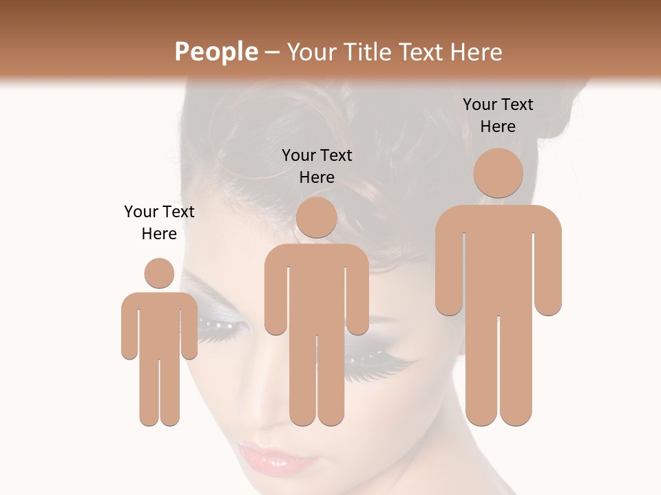 Female Isolated Eyelash PowerPoint Template