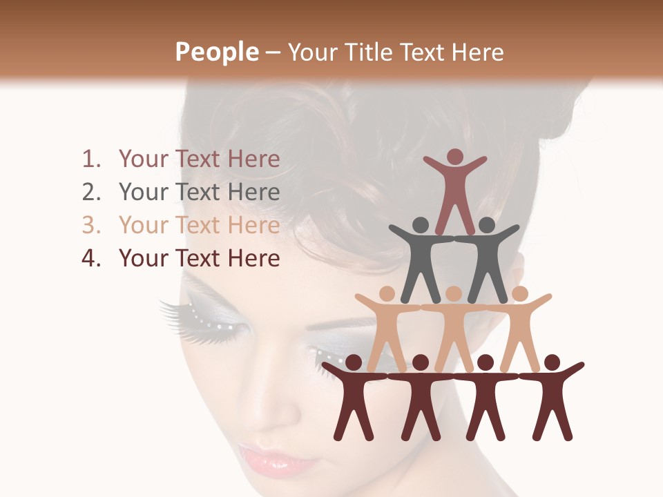 Female Isolated Eyelash PowerPoint Template