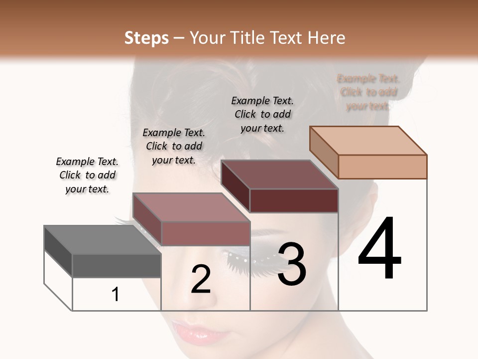 Female Isolated Eyelash PowerPoint Template