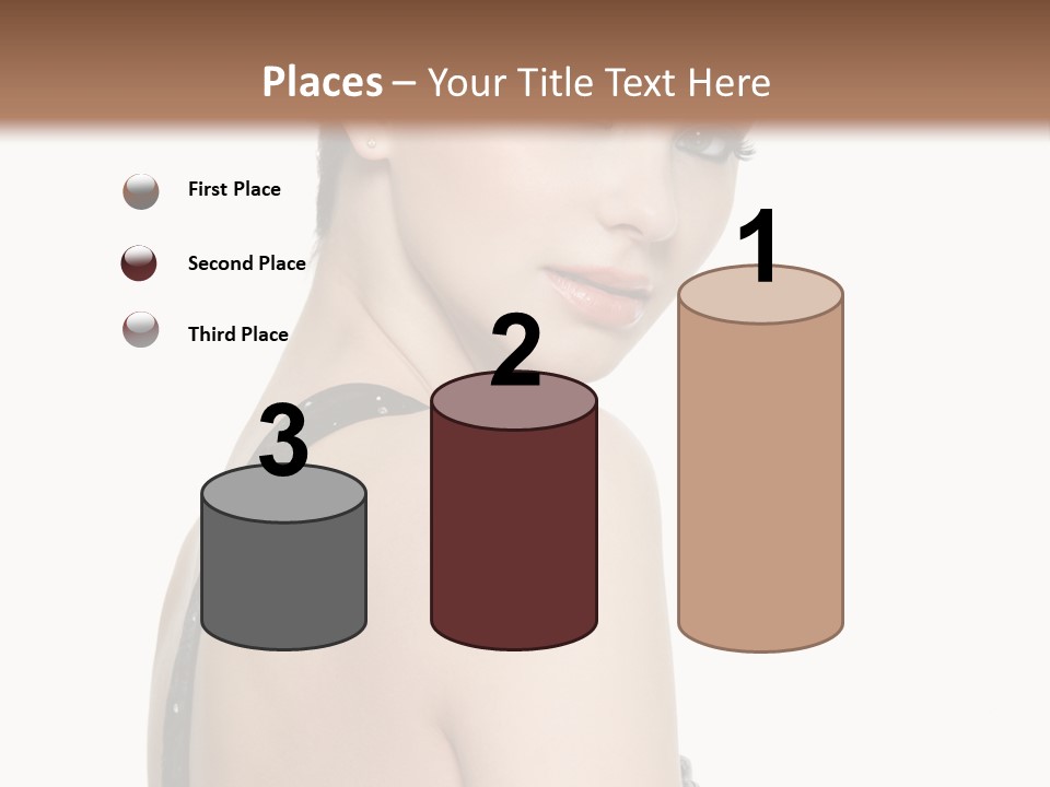 Vertical Female Fashion PowerPoint Template