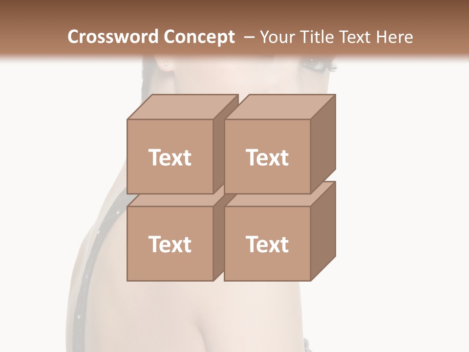 Vertical Female Fashion PowerPoint Template