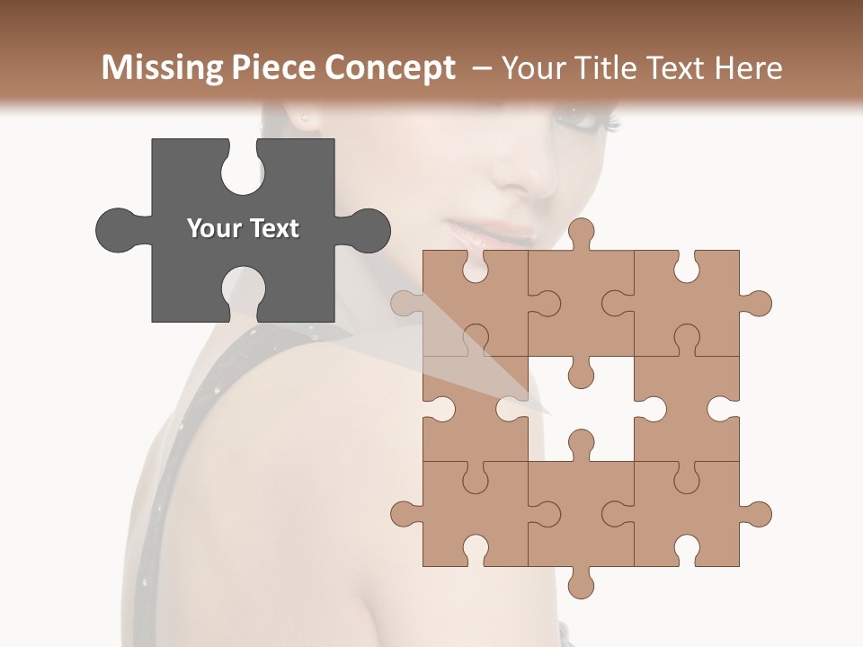 Vertical Female Fashion PowerPoint Template