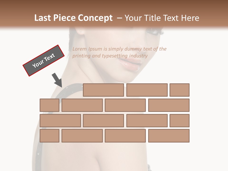 Vertical Female Fashion PowerPoint Template