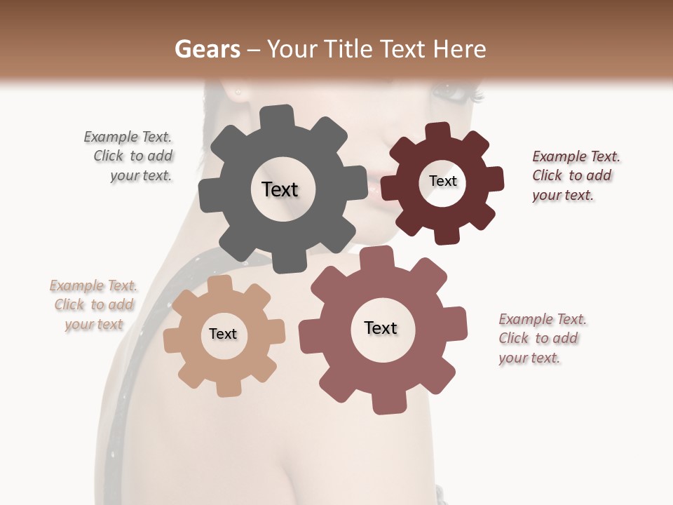 Vertical Female Fashion PowerPoint Template