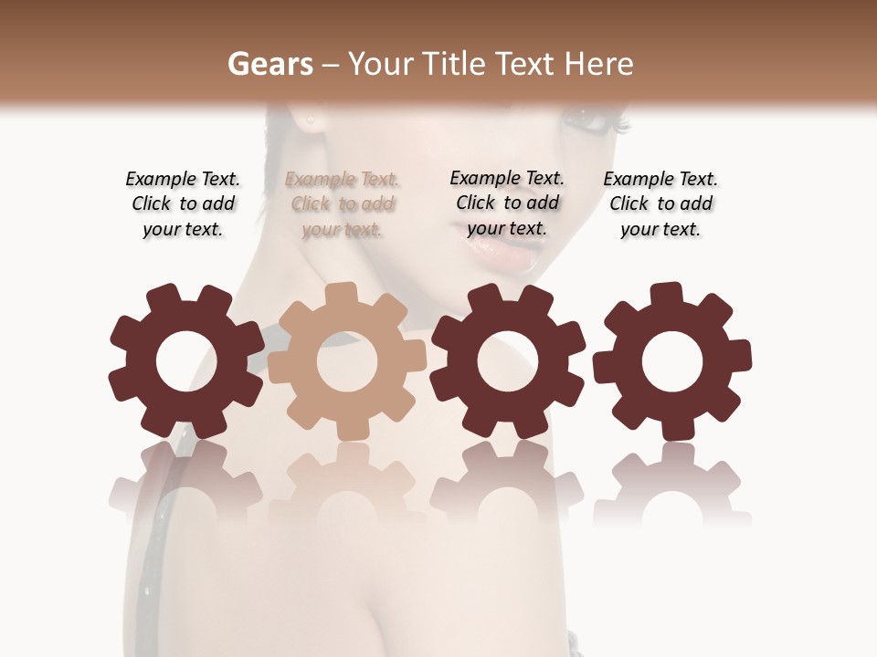 Vertical Female Fashion PowerPoint Template