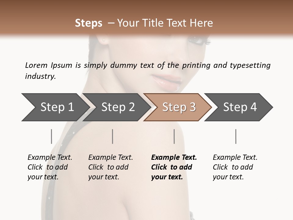 Vertical Female Fashion PowerPoint Template
