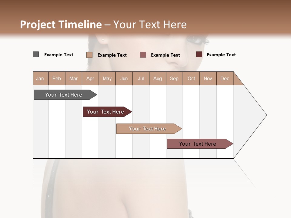 Vertical Female Fashion PowerPoint Template