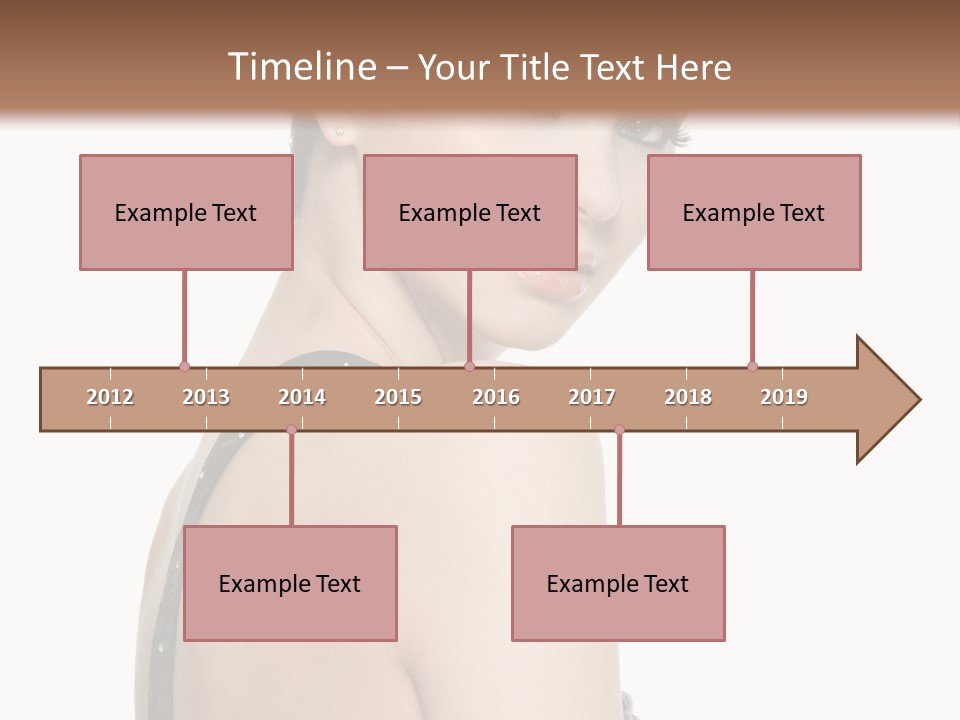 Vertical Female Fashion PowerPoint Template