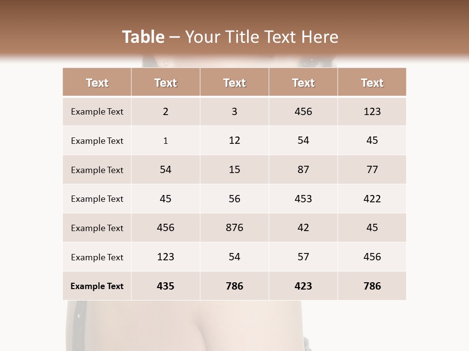 Vertical Female Fashion PowerPoint Template