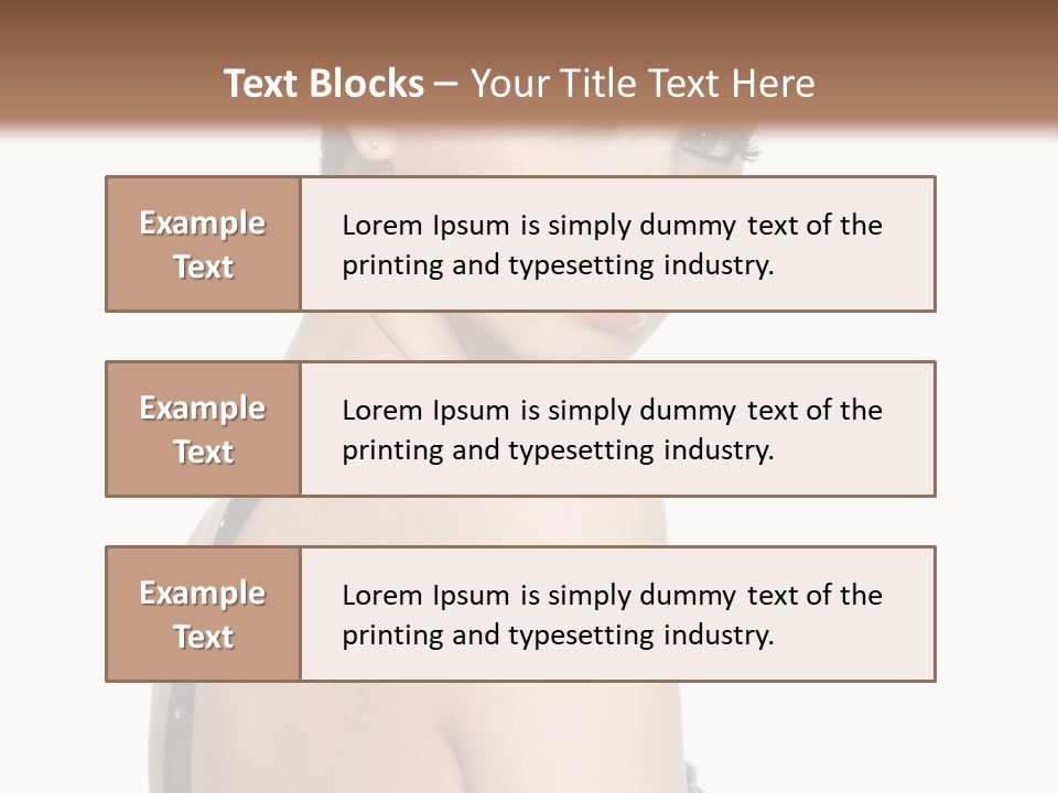 Vertical Female Fashion PowerPoint Template